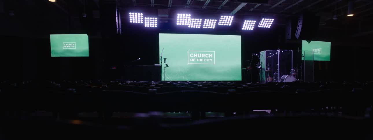 The stage is set in the church