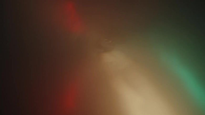 Smoke fills the small tube