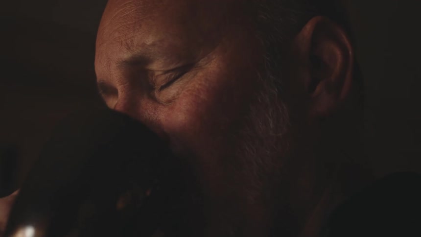 Portrait of a lonely man drinking from a mug