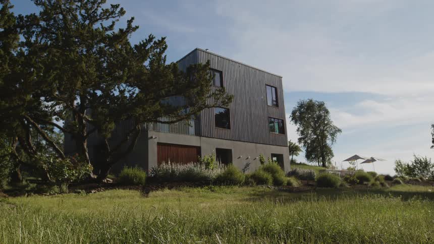 Large modern house in a natural environment