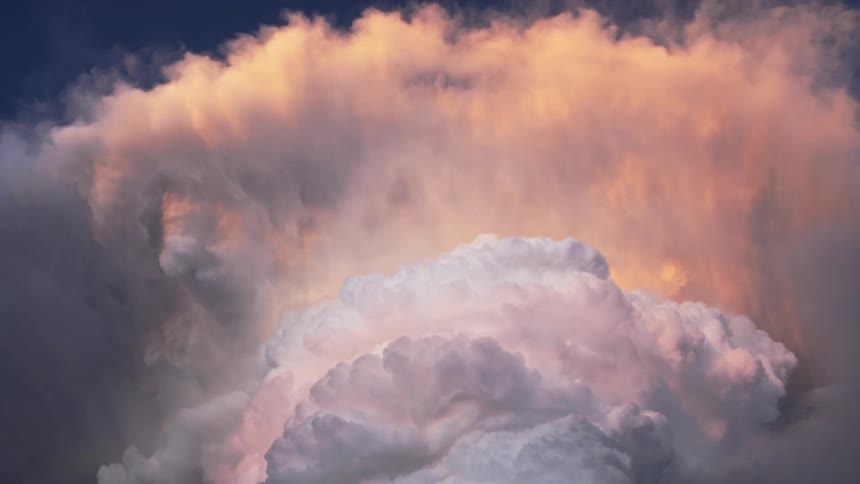 The storm clouds roll around fast
