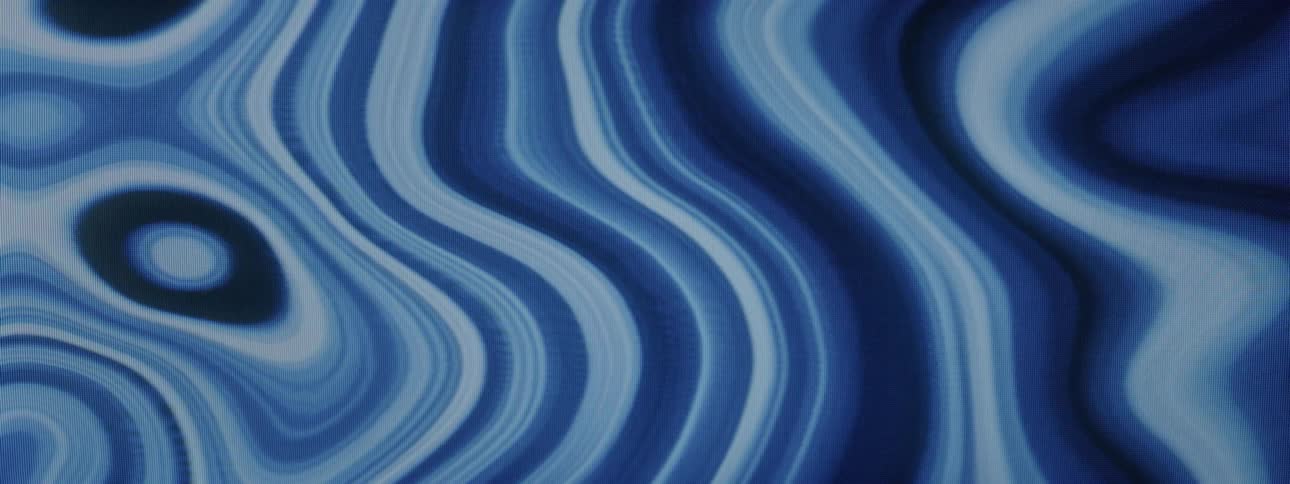 Abstract and psychedelic pattern in blue tones coloring in fluid movement