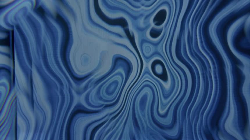Fluid psychedelic blue lines