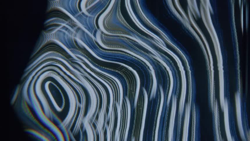 Waves of lines move on the graphic