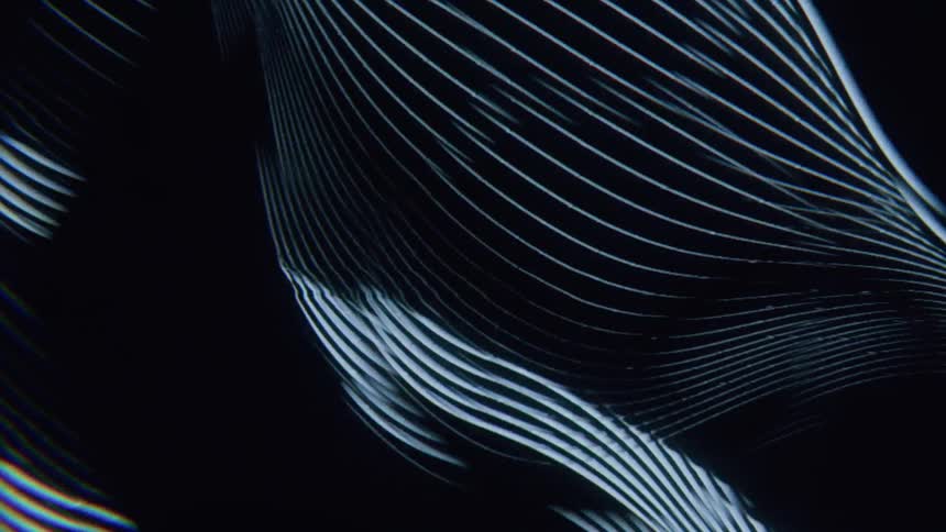 Lines wave and turn on the screen with interruptions from static
