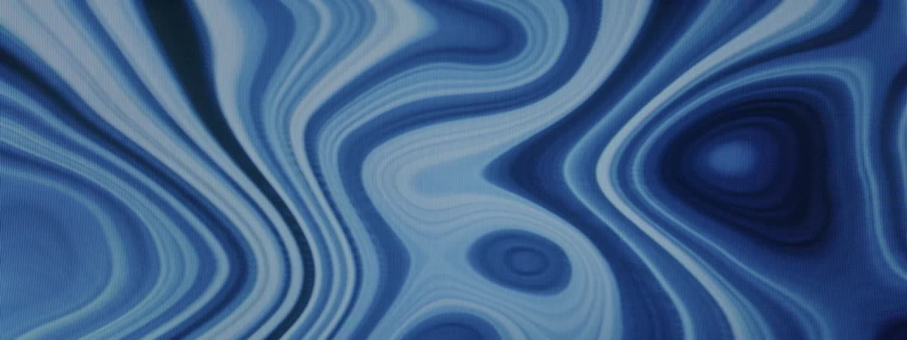 Wavy lines in moving blue and psychedelic tones