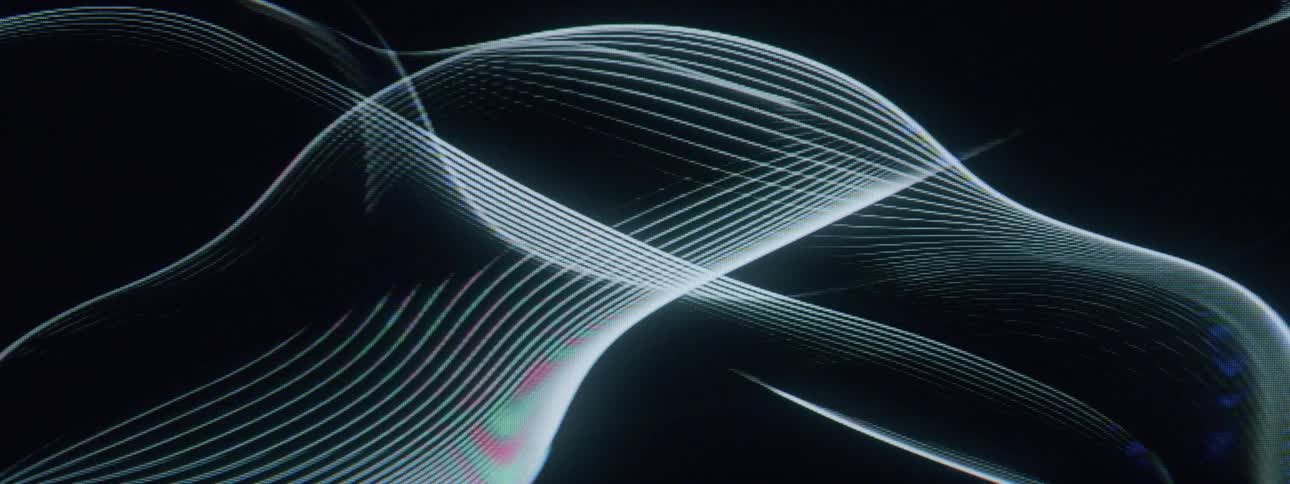 Abstract pattern of wavy lines on a dynamic dark background