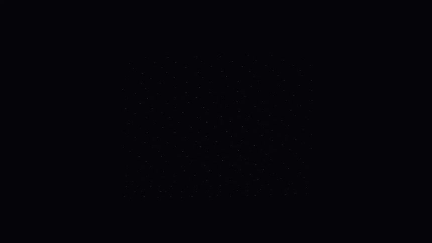 Abstract projection of blue lines on a dark background