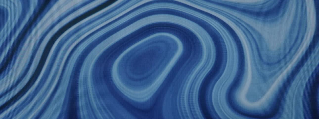 Layers of blue and other colors flow and morph