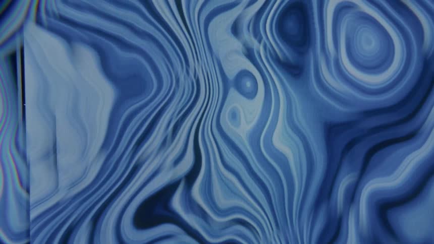 The blue colors mix and move