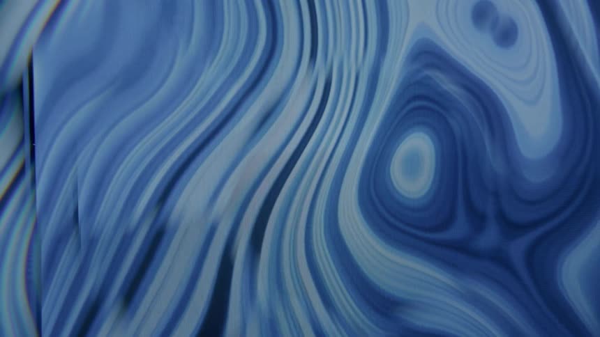 The blue colors swirl around in the screensaver
