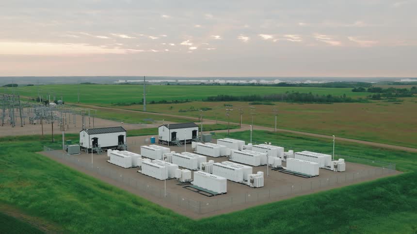 eReserve battery backup facility in Canada in the summer