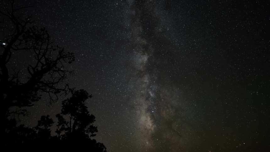 Stars shoot in the sky
