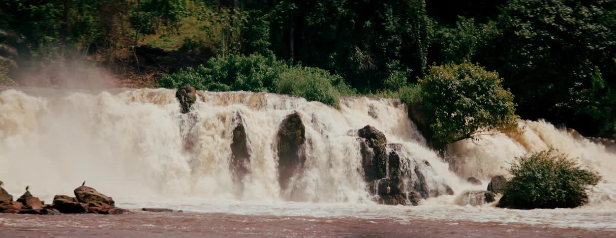 Waterfall in a savannah