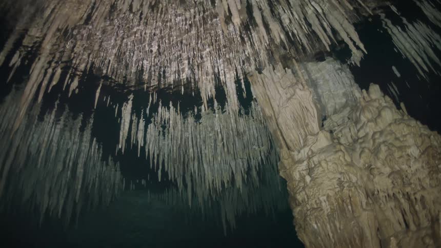 The cave is full of water