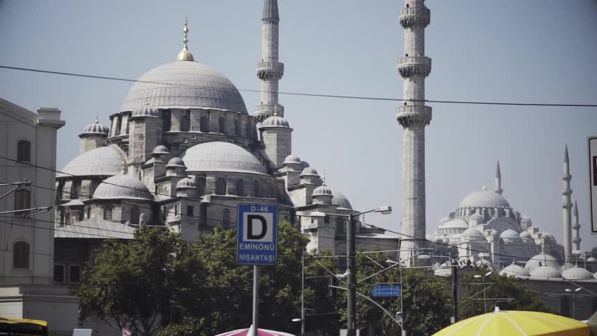 Dome shaped buildings in a city