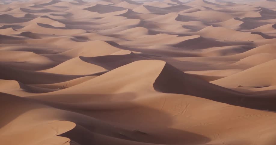 Panorama of desert dunes