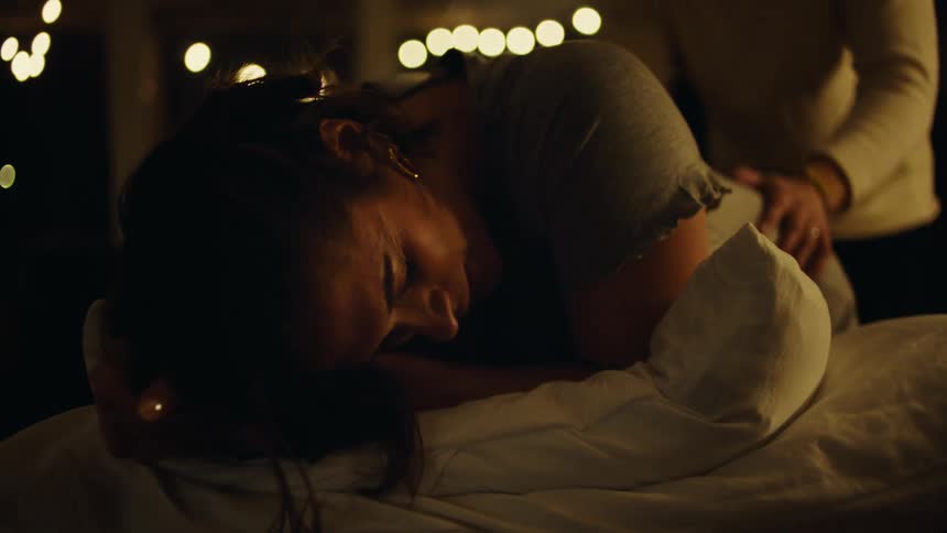 A woman gets a massage