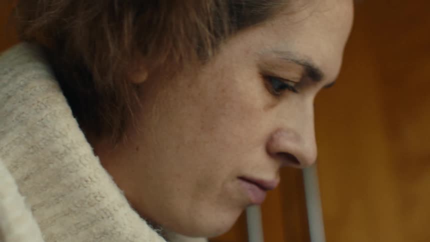 Side portrait of a woman
