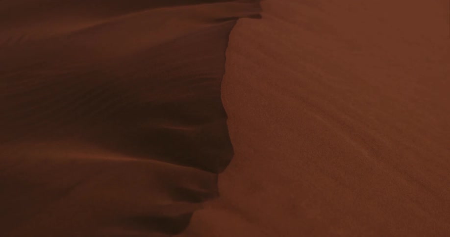 Sand dunes in the desert