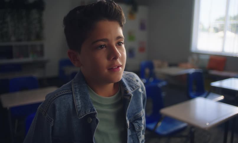 A student answering questions in a classroom