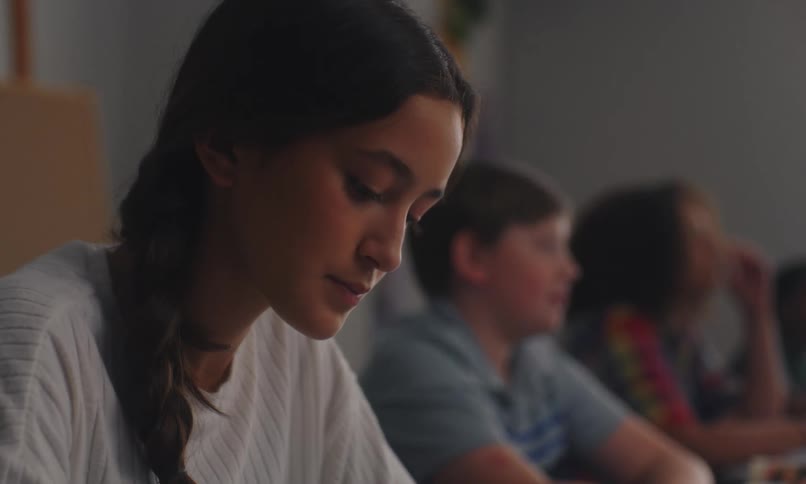 Students answering questions for the teacher
