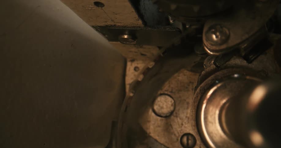 Film strip flutters while moving through a film projector