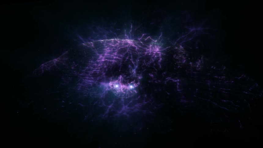 A neural network of energy waves illuminates the darkness