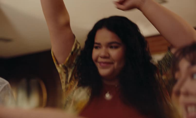 Friends dance together at the party
