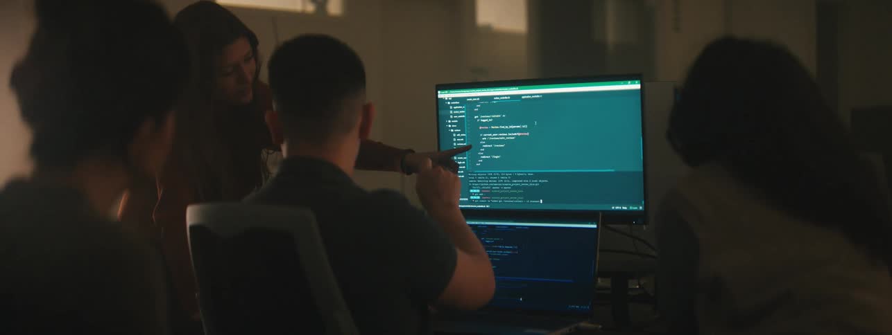 Students are being taught using a computer screen