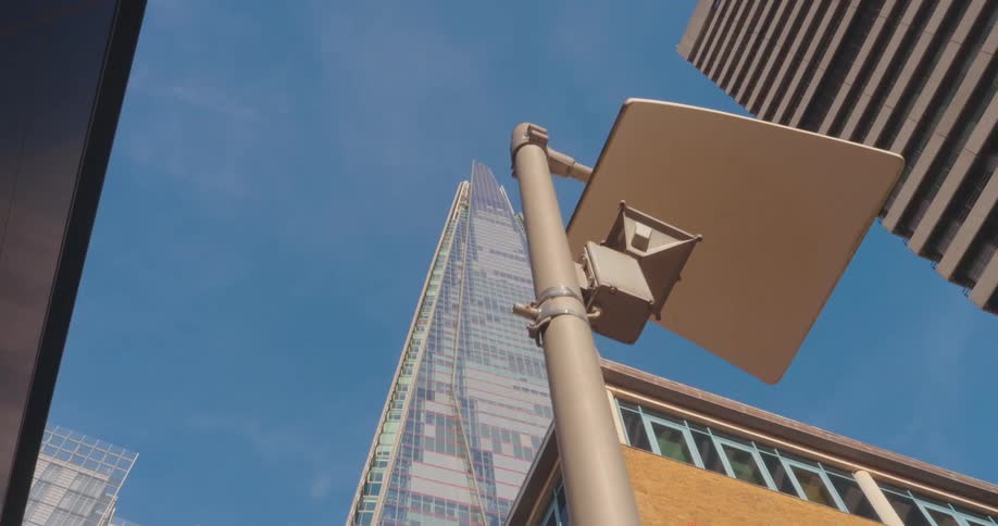 The shard at the corner of a london street