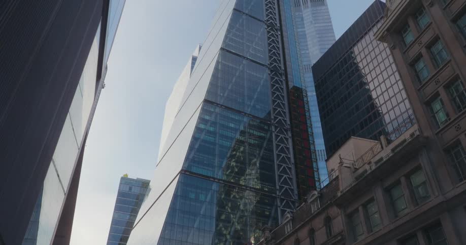 The city is full of tall buildings