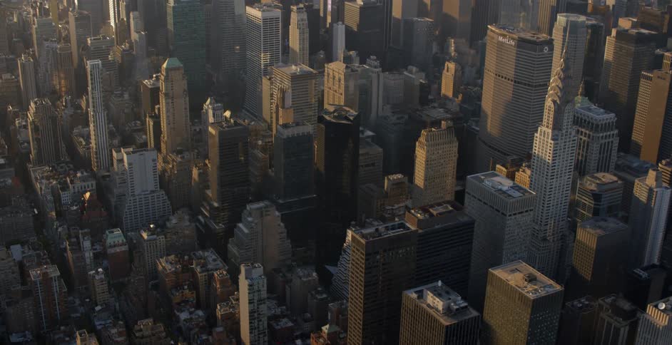 A large city as seen from above