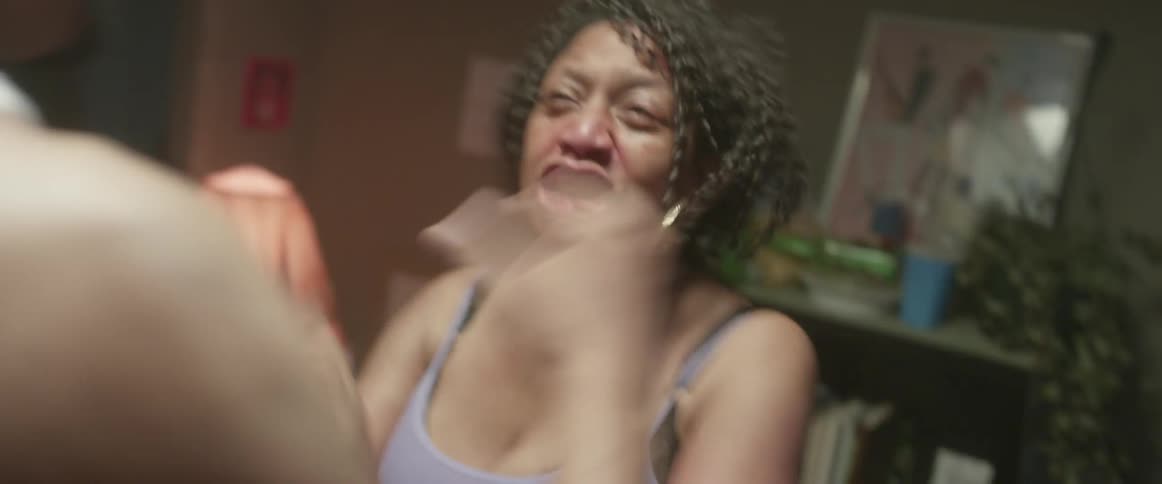 A husband and wife fight and it gets physical