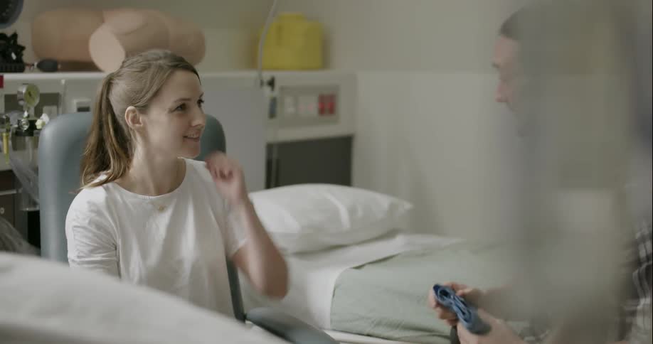 A doctor talks to his patient