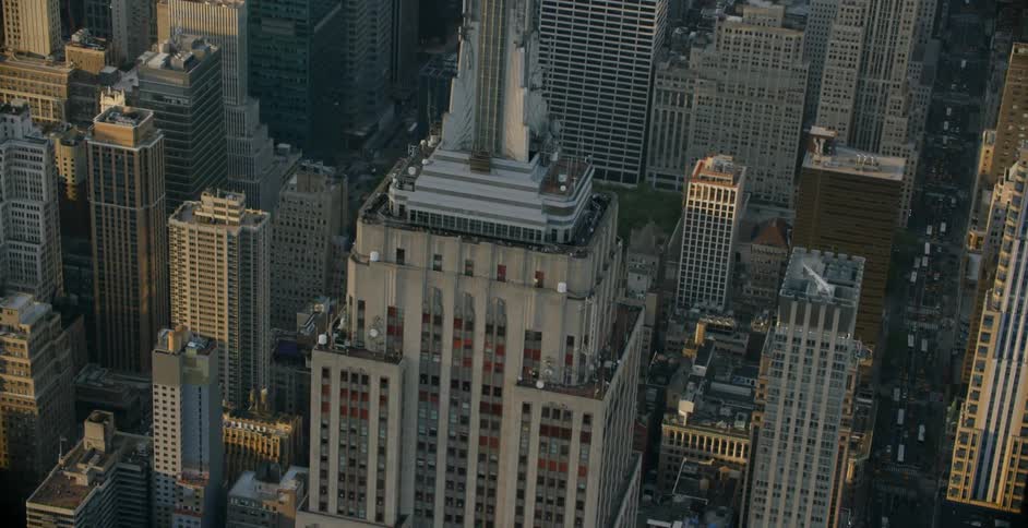 Aerial view of a large city
