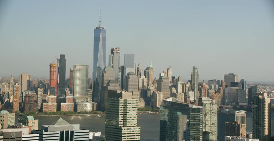 Wide view of a city