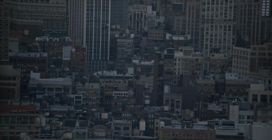 Many buildings of  a large city