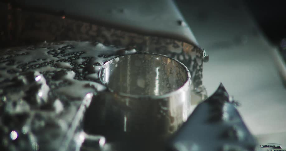 metal piece after being milled by CNC machine