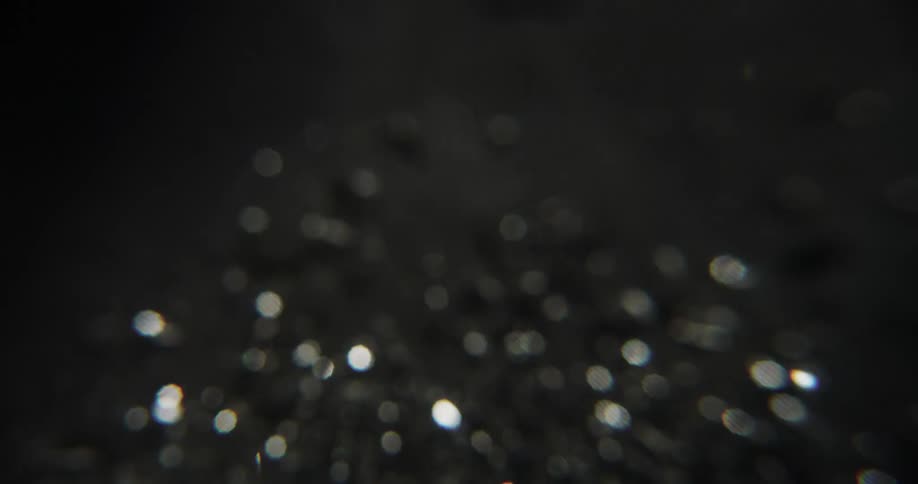 Metal shavings falling and shaking from earthquake