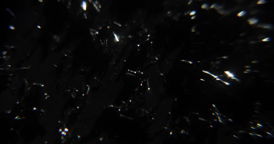 Metal shavings shaking from earthquake