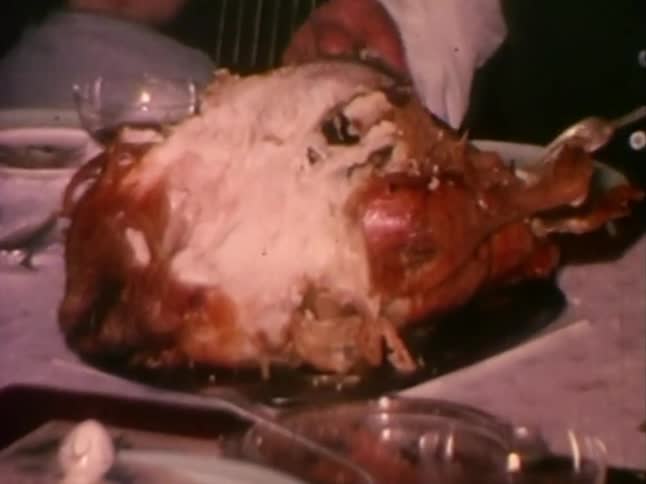 A holiday turkey on the table