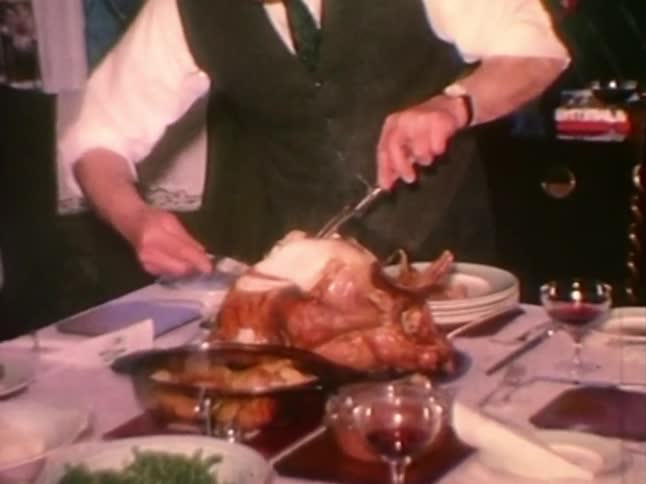 Carving the holiday turkey