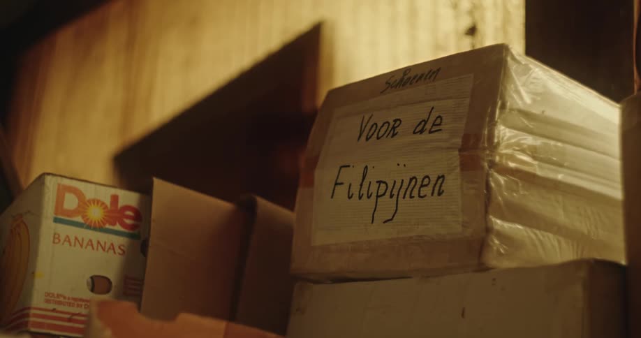 Boxes stacked in an indoor environment