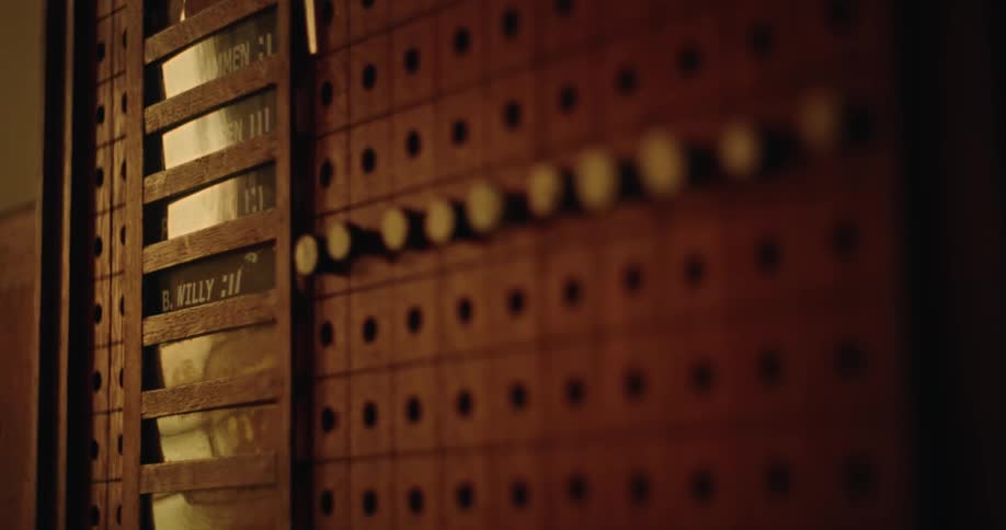 A woodern registration board