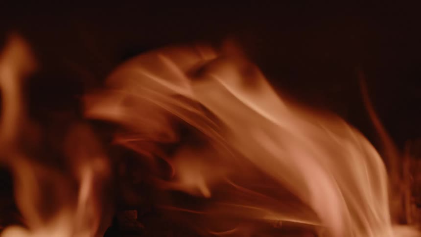 Flame of fire rising