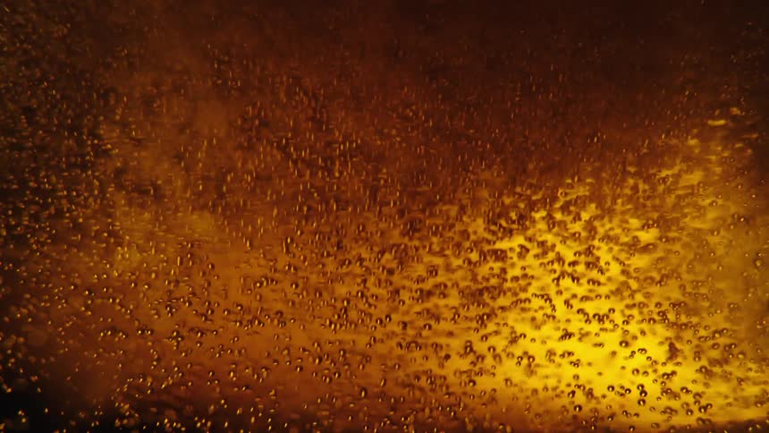 A close up clip of an alcohol reaction
