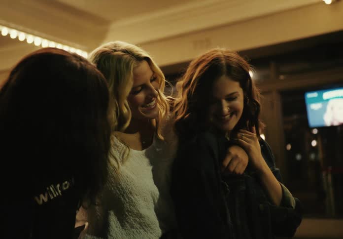 A clip of female friends laughing together