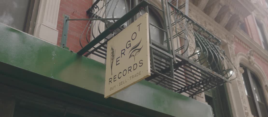 Exterior facade of a building with a sign