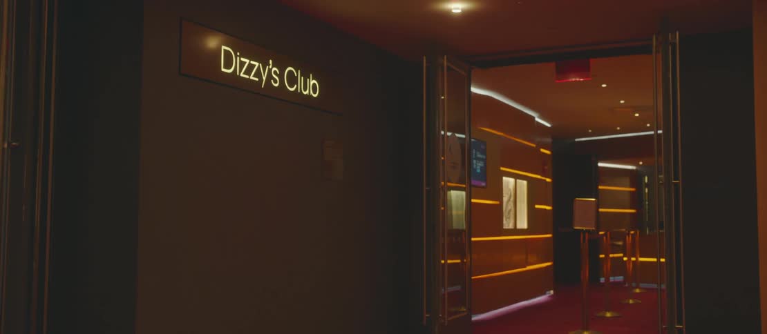 The entrance to a night club
